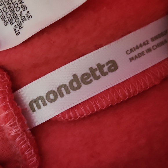 Mondetta Pink and Green Sweatpants Joggers Soft Fleece Size Girls 10/12 - Picture 5 of 9